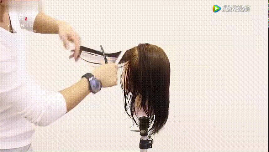 零基础剪长碎发最快的方法,粗头发怎样剪自然的碎发