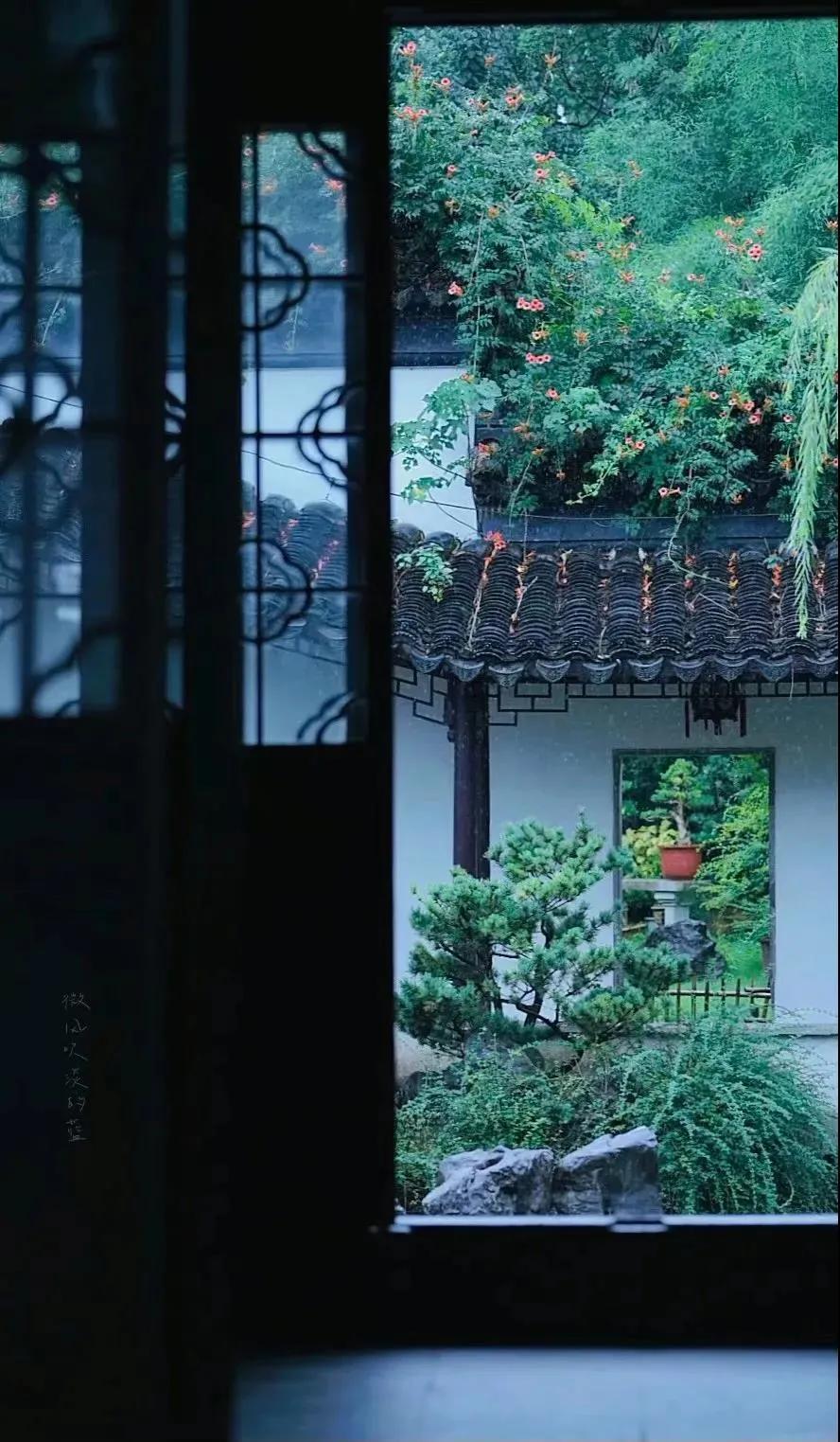 烟雨江湖中的苏式园林,藏在闹市里的江南园林