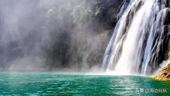 海南古银瀑布线路,海南兴隆情人瀑布