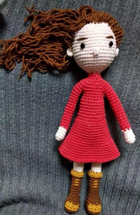 玩偶编织的入门教程超简单,超粗线编织玩偶教程