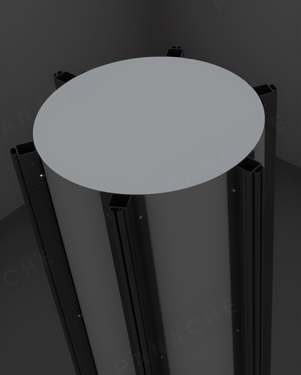 圆柱包边安装,圆柱包体安装图片