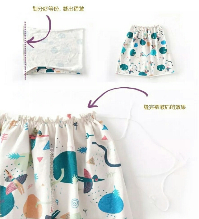 小公主穿上了漂亮的古风裙,小娃娃公主裙教程