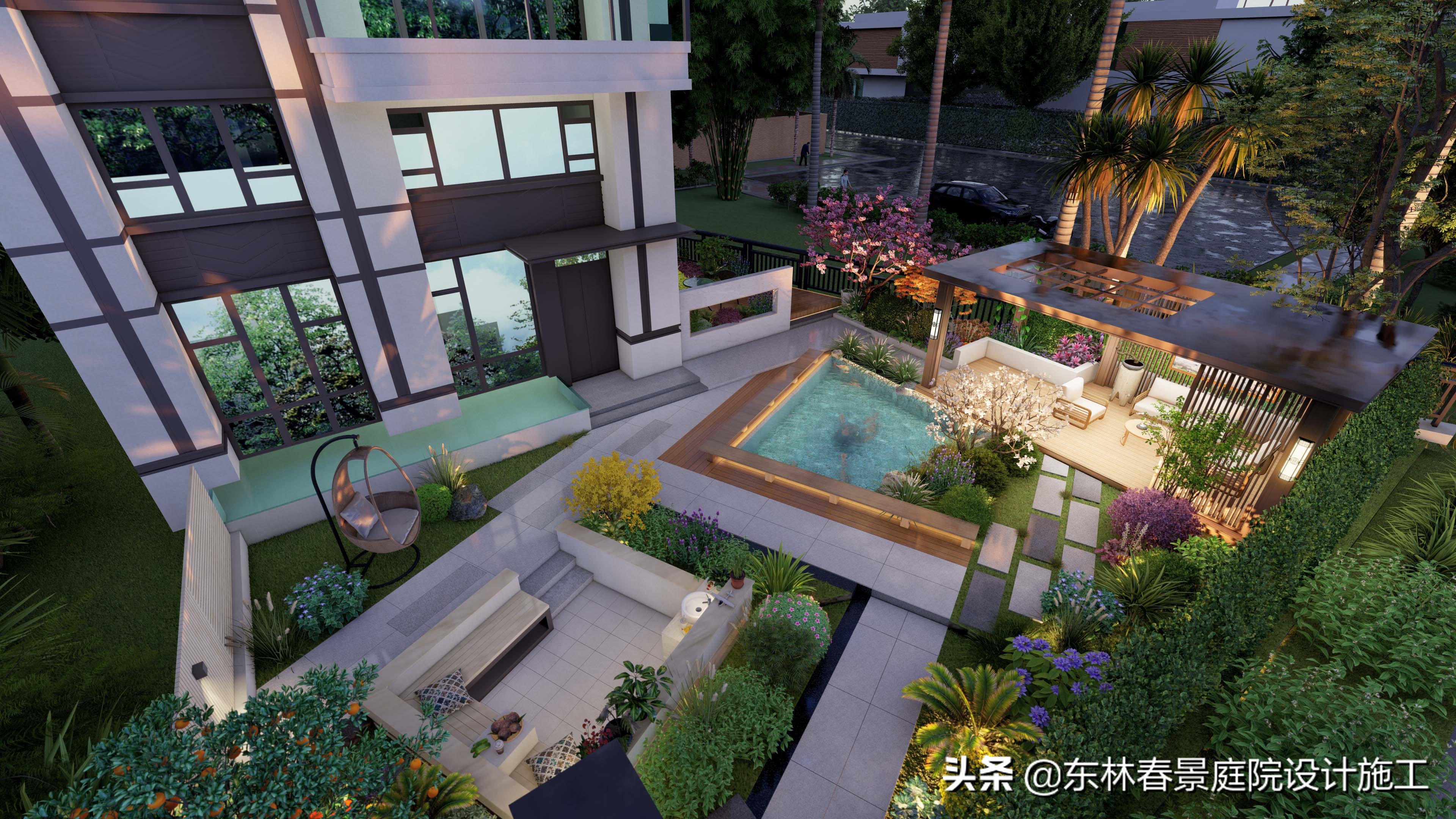 别墅庭院设计案例,各种别墅设计大全