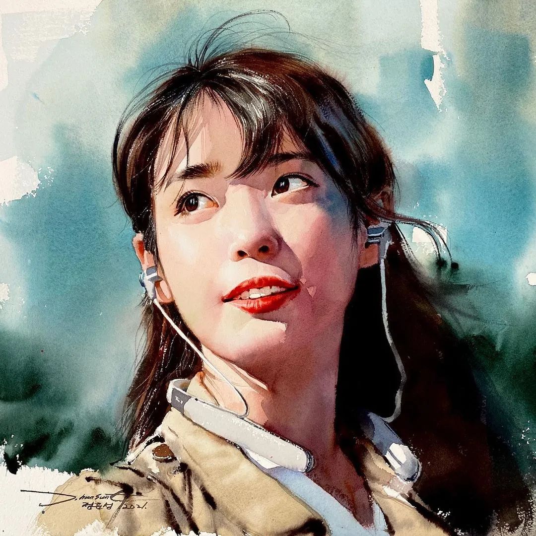 极简的水彩画作品,灵动脱俗的水彩画