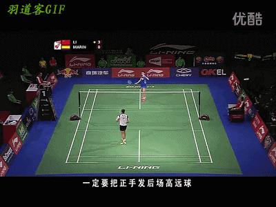 羽毛球正手发高远球动作讲解示范,初学羽毛球发球视频教程