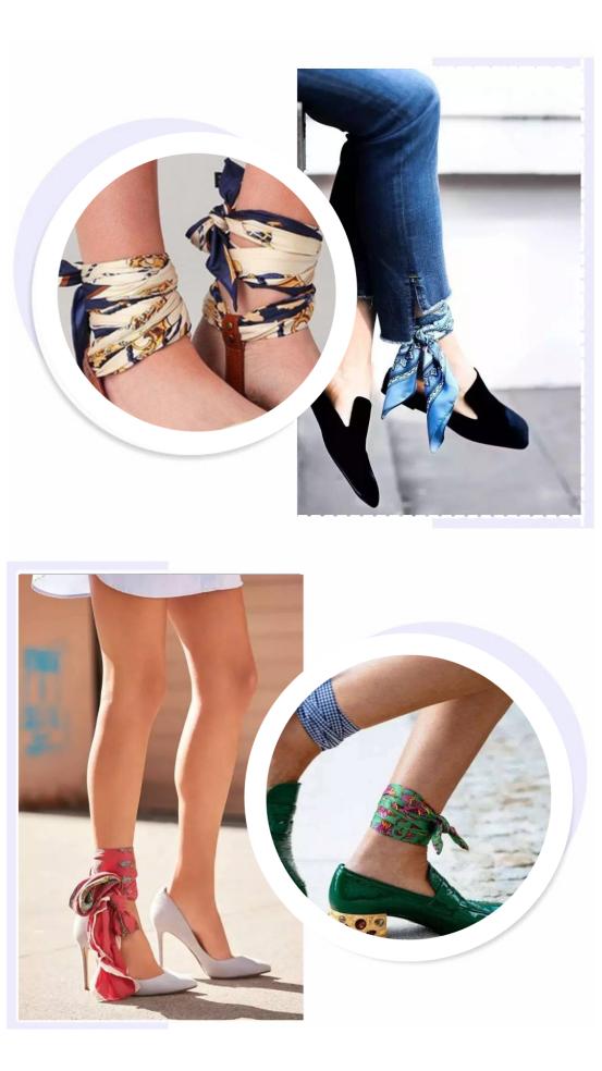 丝巾有哪些时髦又高级的搭配,简单丝巾穿出高级感