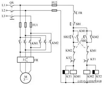电动机综合保护器电路图及接线图,两台电动机顺序启动逆序停止电路图