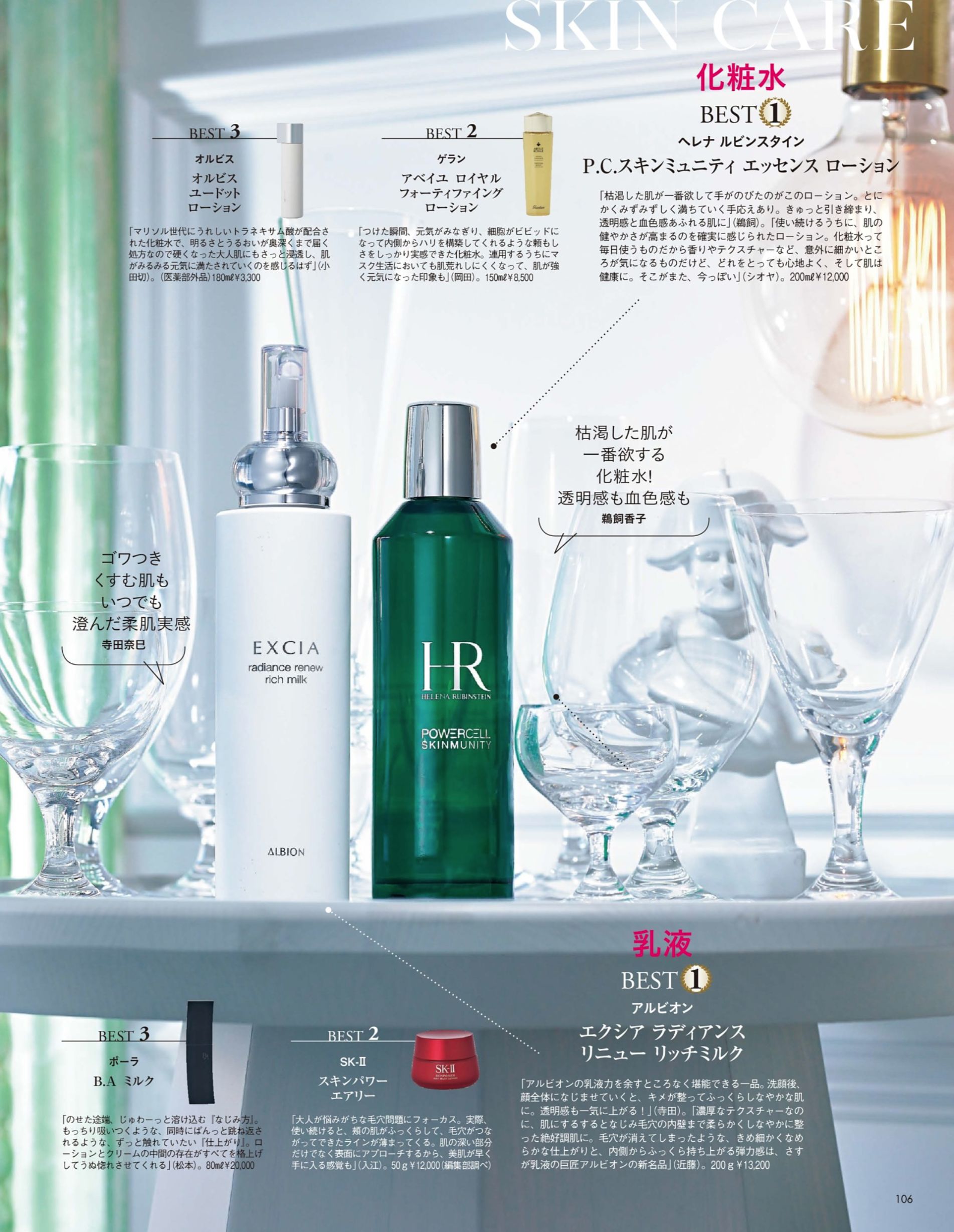 2022cosme大赏护肤篇,2021cosme大赏护肤水