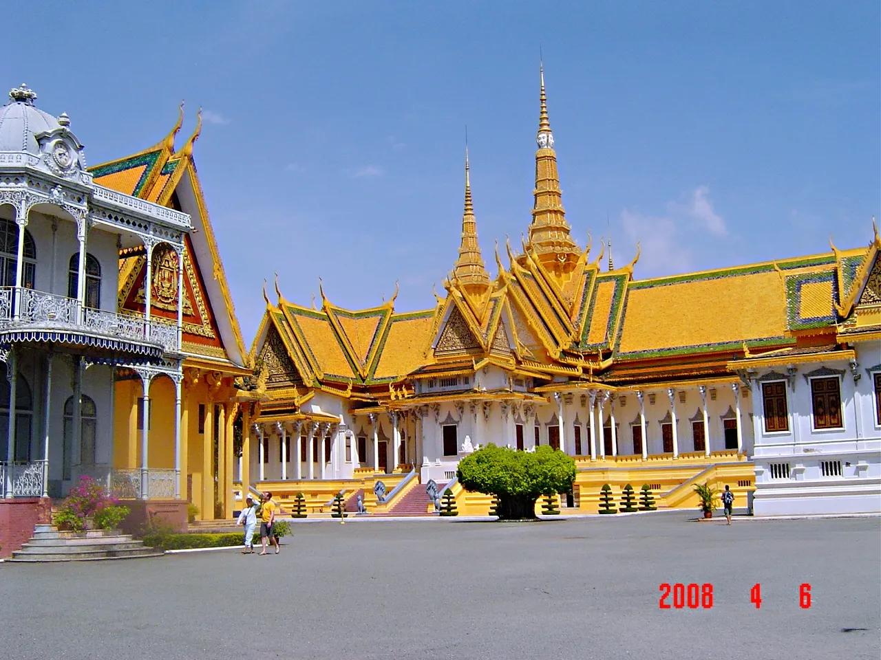 柬埔寨金边城中心,城市之美柬埔寨首都金边