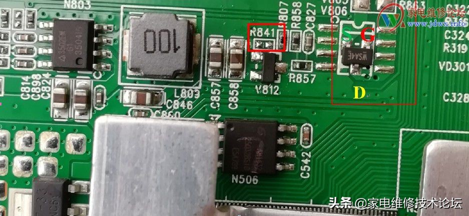 康佳32f110电视开机背光不亮维修,康佳led32f1100电视机无信号