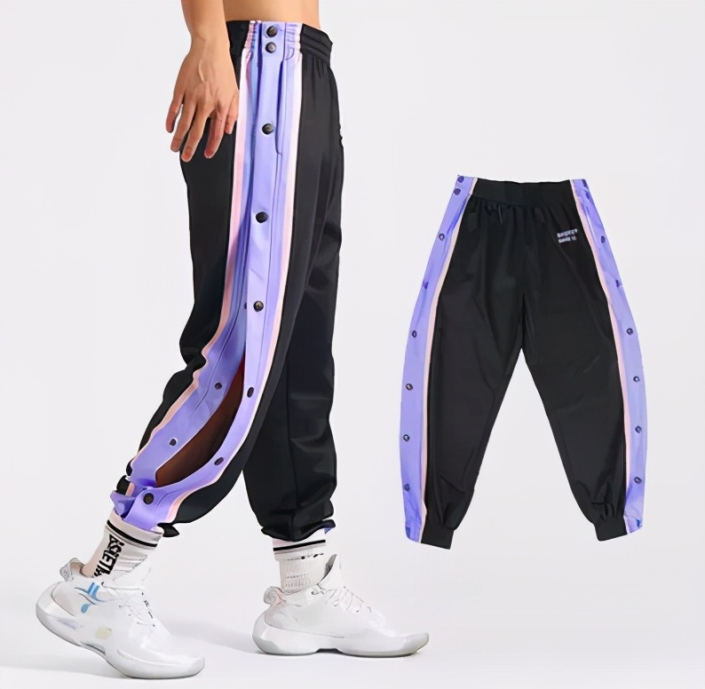 宽松直筒四面弹休闲长裤,休闲款长裤男女都能穿