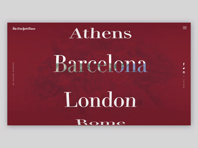 30款国外app的ui设计界面作品,旅游appui设计