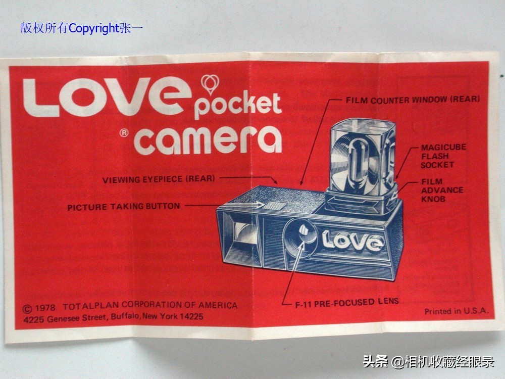 适合“情人节“使用的照相机：美国制造的LOVE牌微型相机