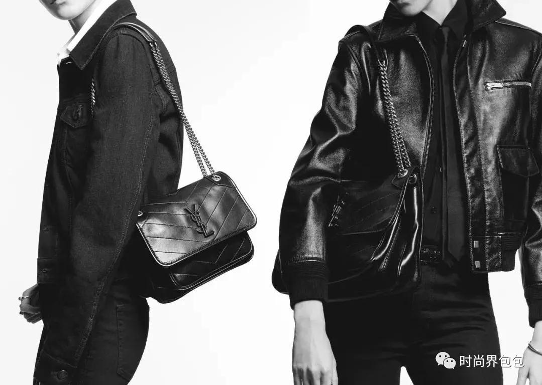 圣罗兰ysl鳄鱼压纹日落链条包,ysl圣罗兰鱼子酱玫红色链条包