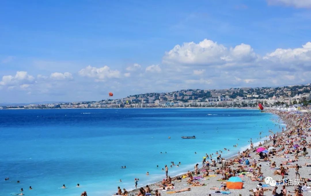 法国尼斯和蔚蓝海岸,尼斯海滩蔚蓝海岸
