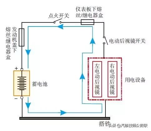 汽车交流发电机的电路原理图,汽车照明电路原理图