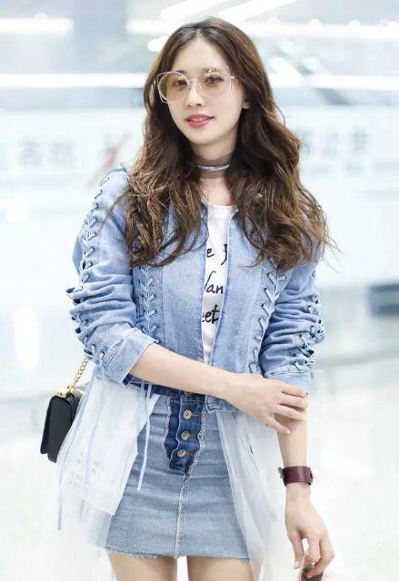 林志玲穿皮裙美图,林志玲穿短皮裙加长靴