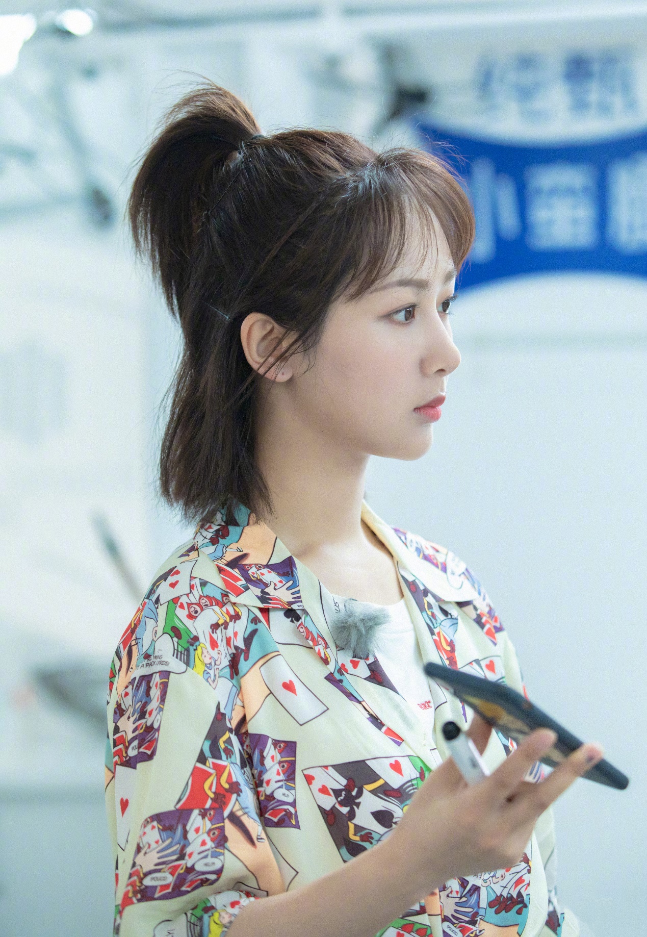 杨紫竹节,杨紫扎竹节编发活泼俏皮