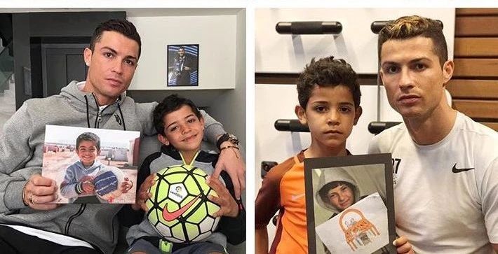 c罗海边肌肉照片,高度自律c罗健身大秀魔鬼肌肉