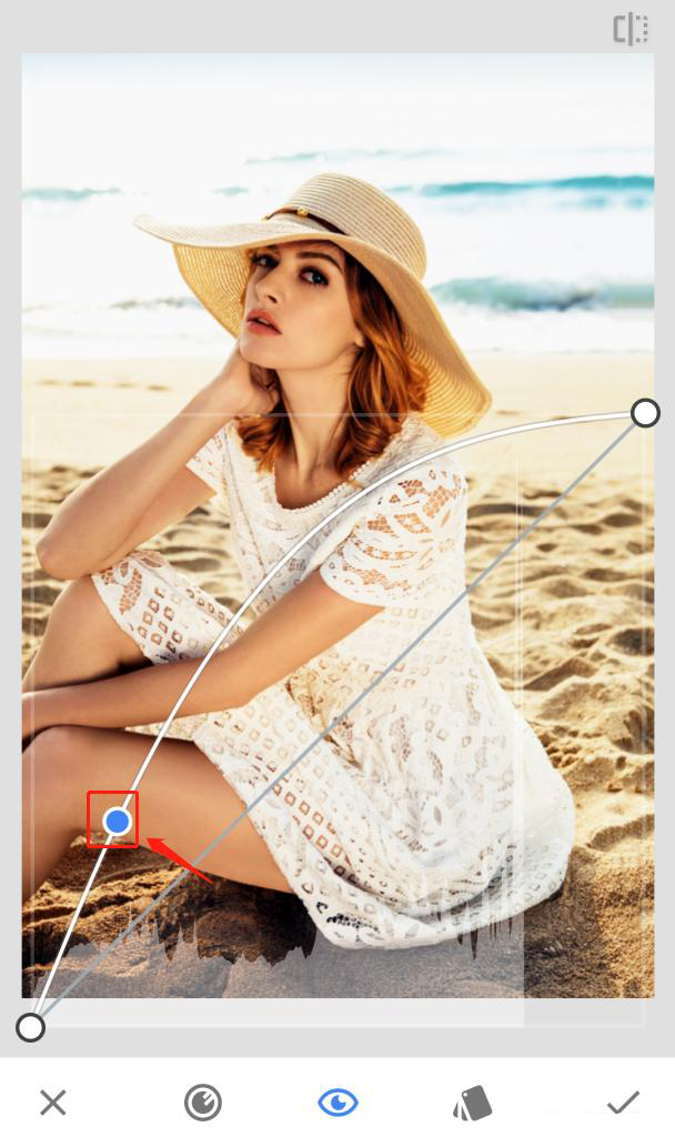 拍的人像照片，人物脸部黑暗，用Snapseed怎么调整？