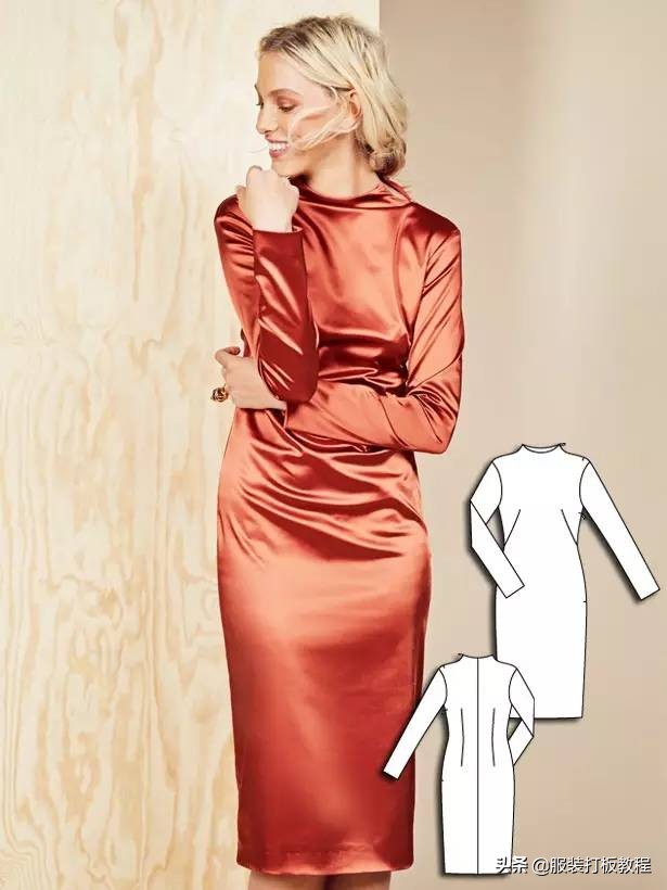 时装设计图手绘教程,服装制版图案大全