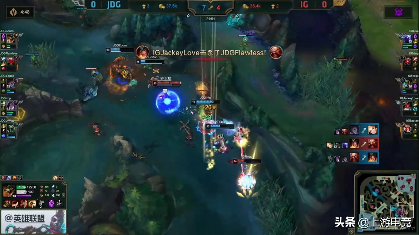 jdg卡莎最后一波,imp卡莎原地闪现