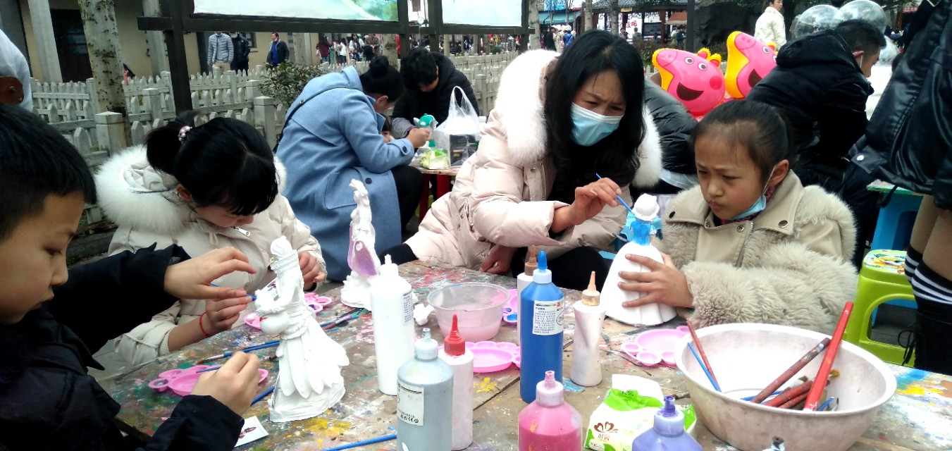 石膏diy绘画图片简单,diy染色石膏