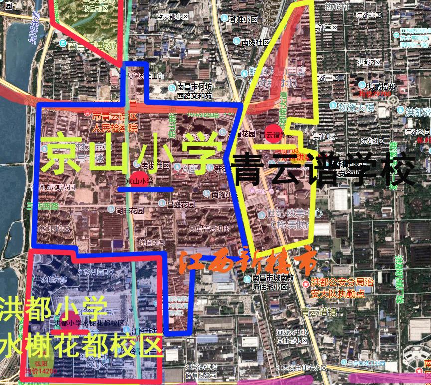 南昌学区划分详图,南昌经开区学区划分一览表小学