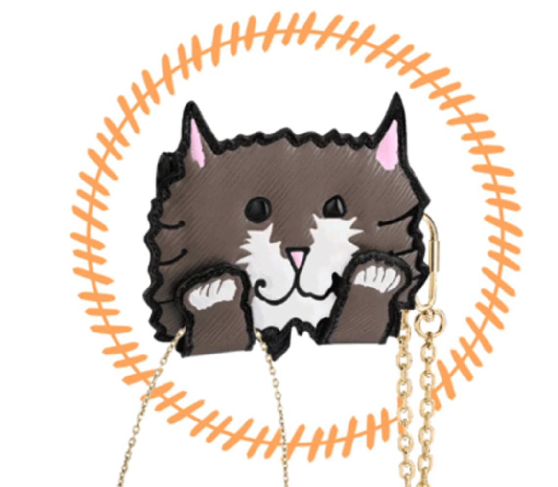 lv猫咪联名款包包,lv老花与猫联名