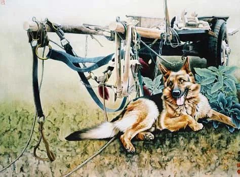 现代工笔重彩人物画,当代工笔重彩人物画