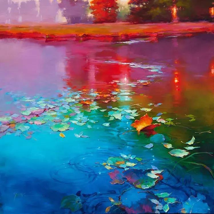 三个画家笔下的雪景,三位油画家的风景画