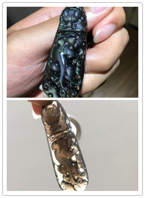 鉴别天然黑曜石真假的最简单方法,黑曜石吊坠真假鉴别方法视频