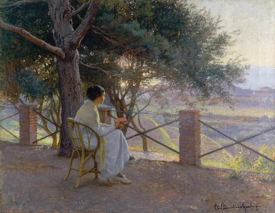 芬兰艺术家唯美人物油画,芬兰女性艺术家