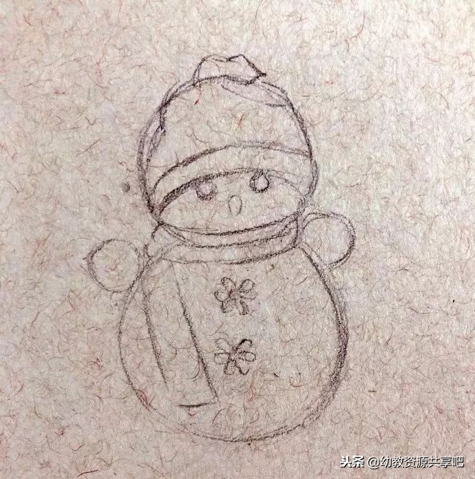 圣诞节雪人醒图绘画教程,怎么画简单的圣诞雪人