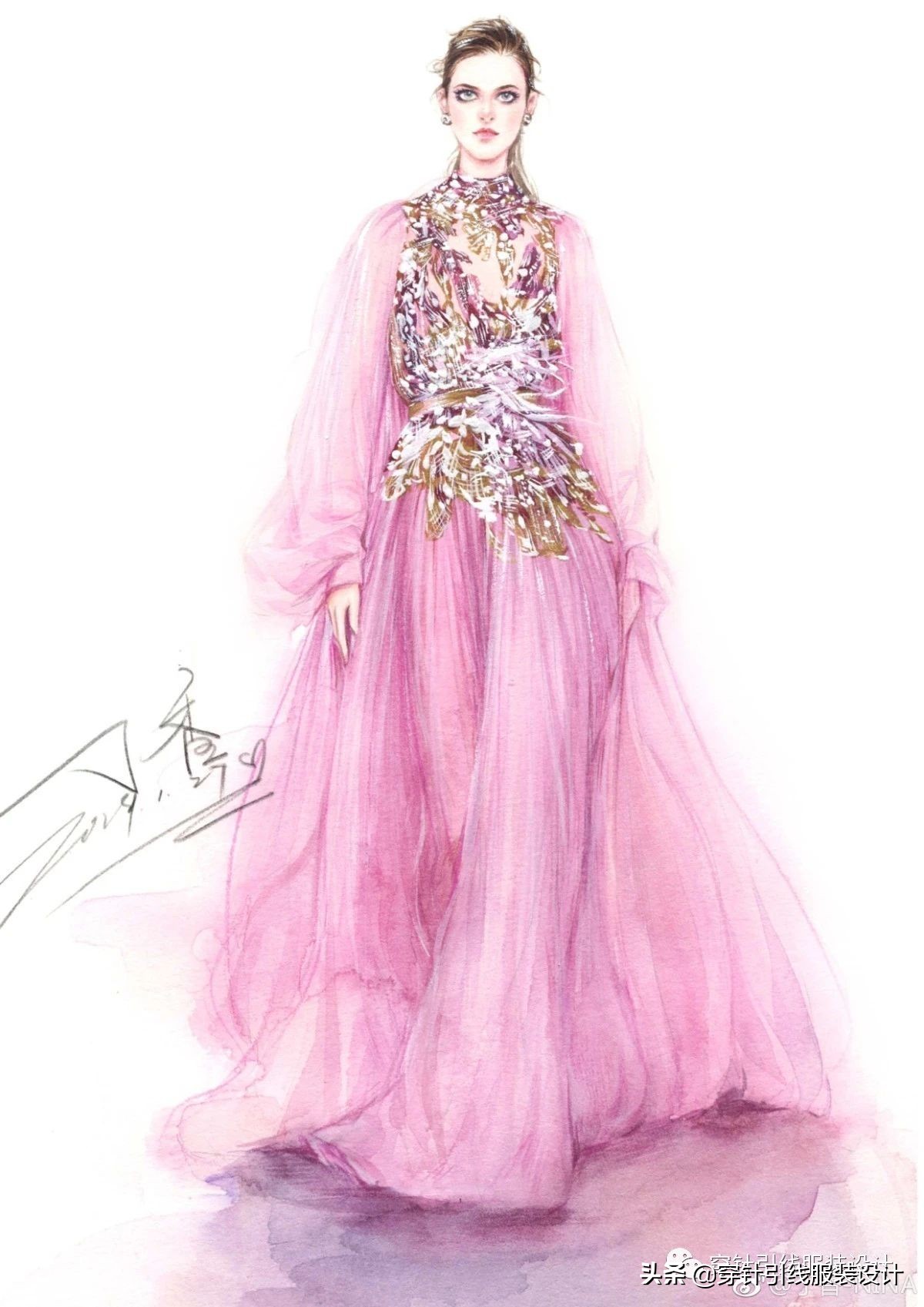 效果图手绘服装,效果图大全70-80平三室