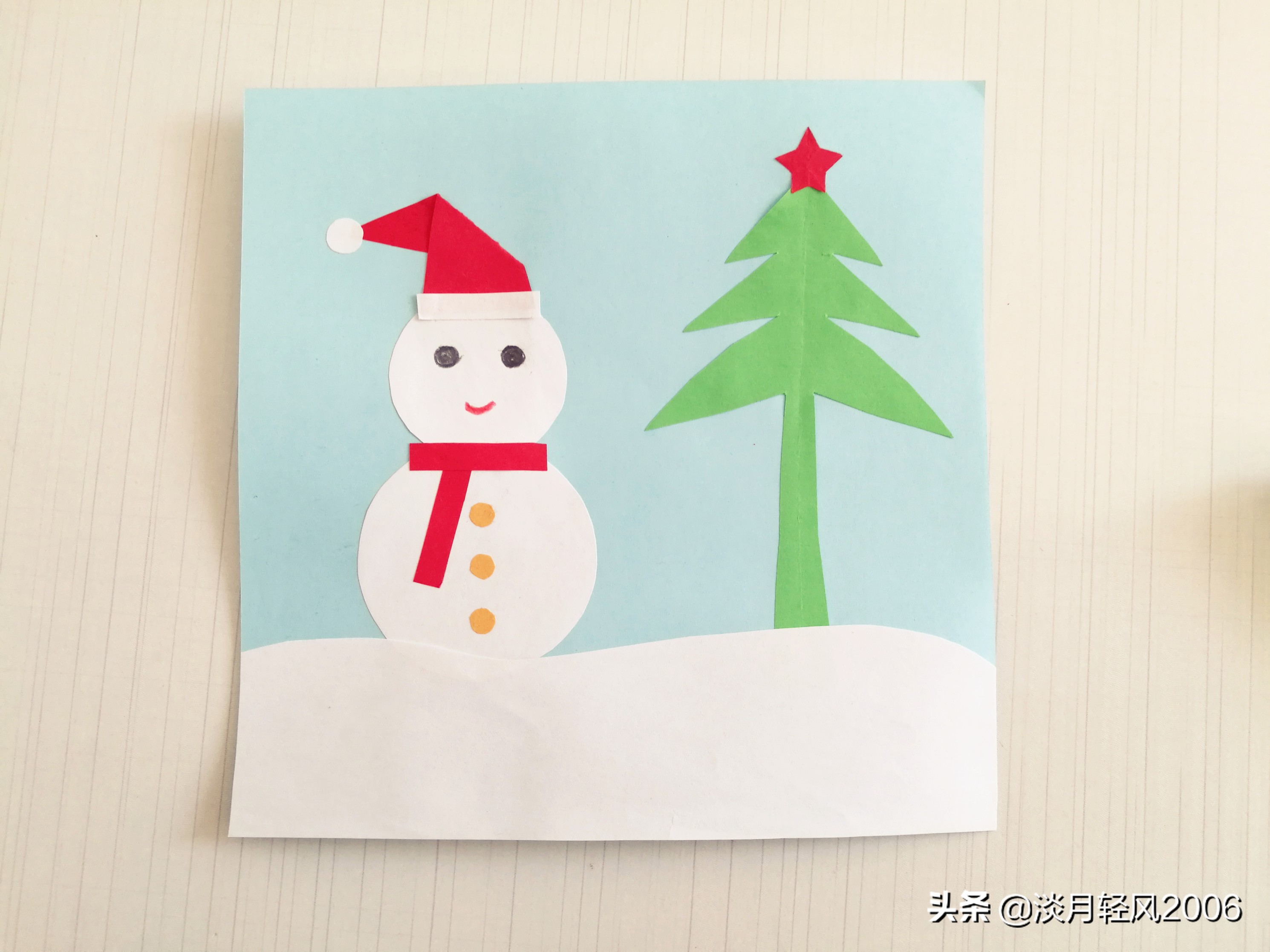 幼儿园创意手工新年贺卡简单一点,圣诞节幼儿手工贺卡制作