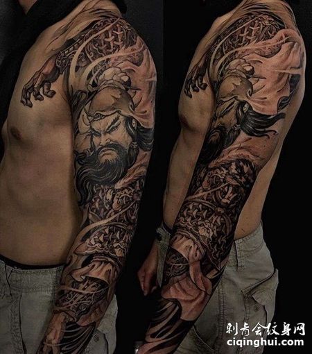 关公霸气一面,为什么满背关公很多人扛不起来