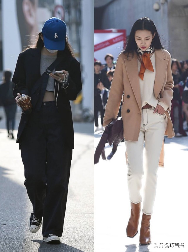 2020韩国时尚穿搭街拍视频,2020韩国冬季穿搭气质街拍