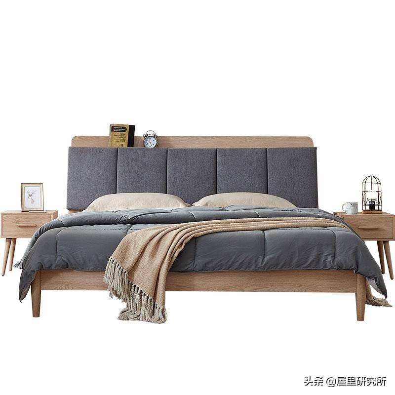 高颜值布艺床,软包床高端大气上档次现代简约