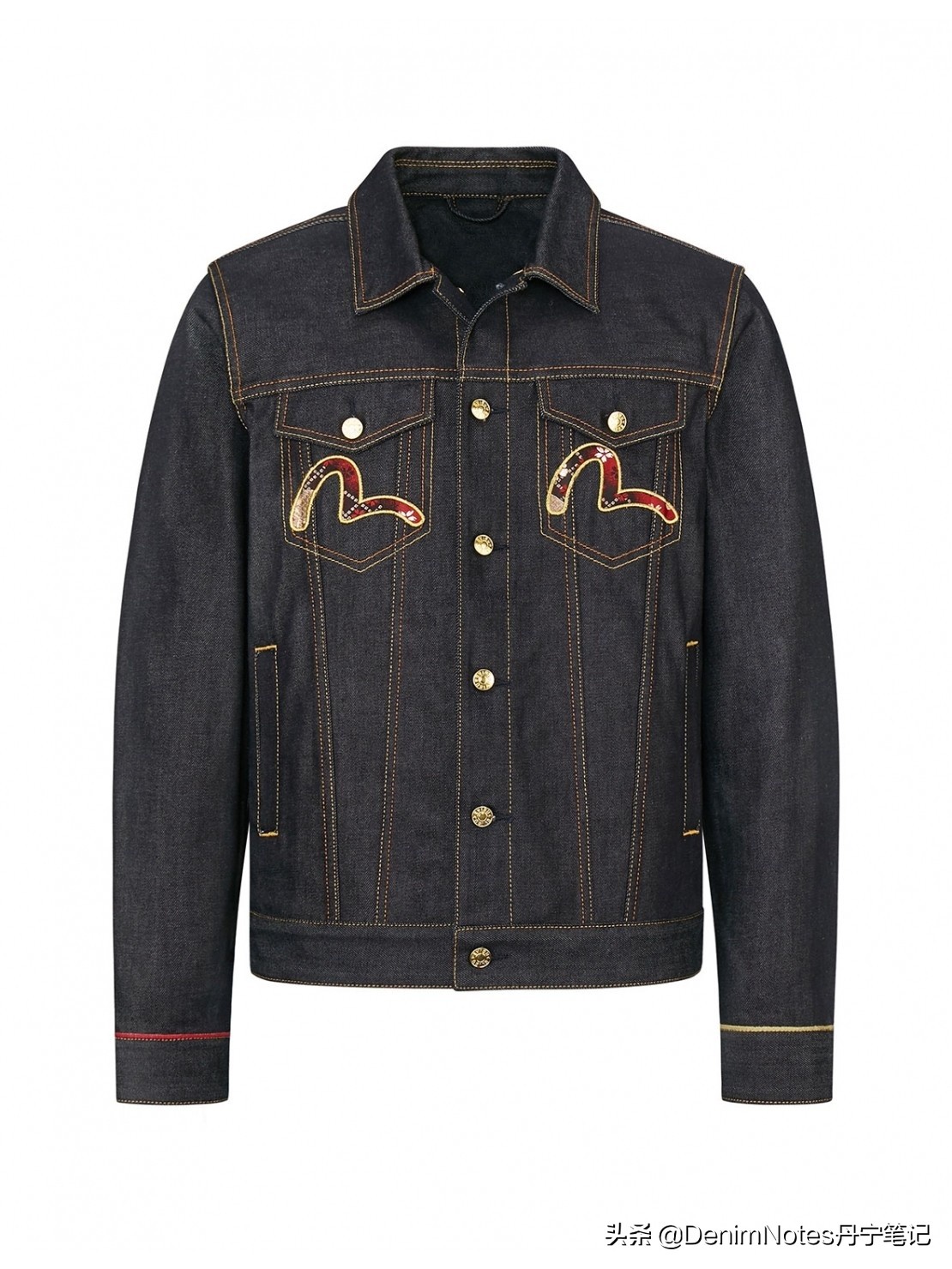 金鼠贺岁，Evisu推出鼠年限定金色布边牛仔夹克