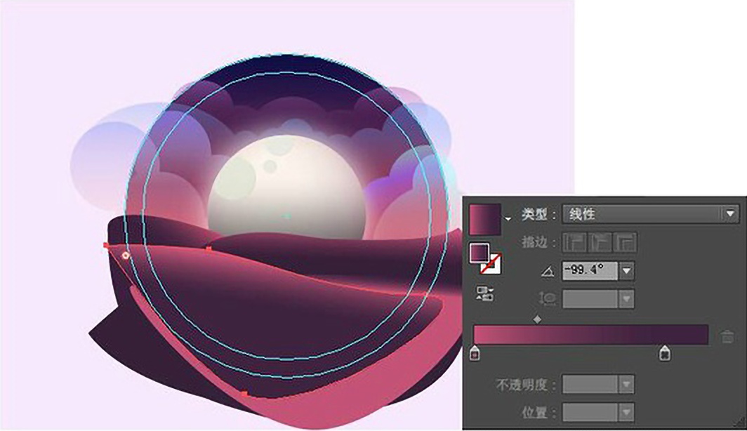 ai绘制梦幻星球,ai教程制作几何图
