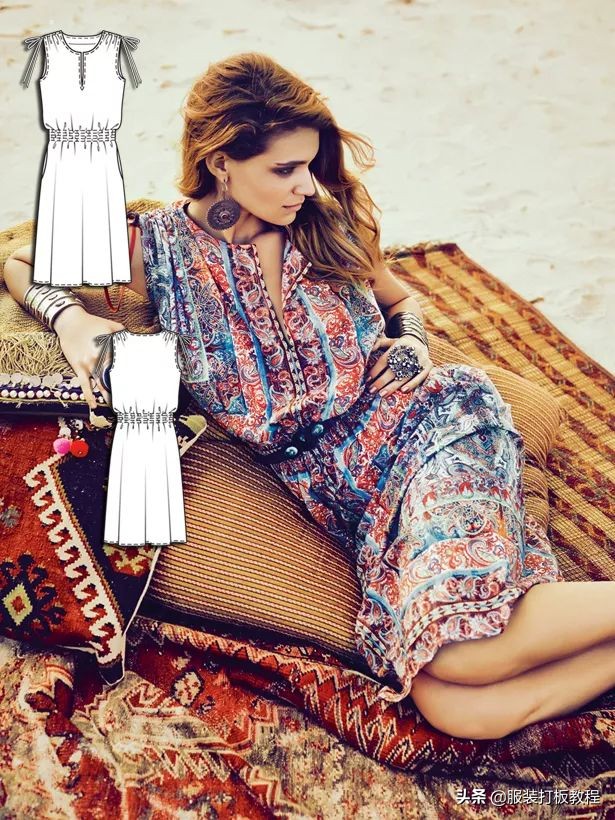 服装图文素材图片大全,服装款式平面效果图