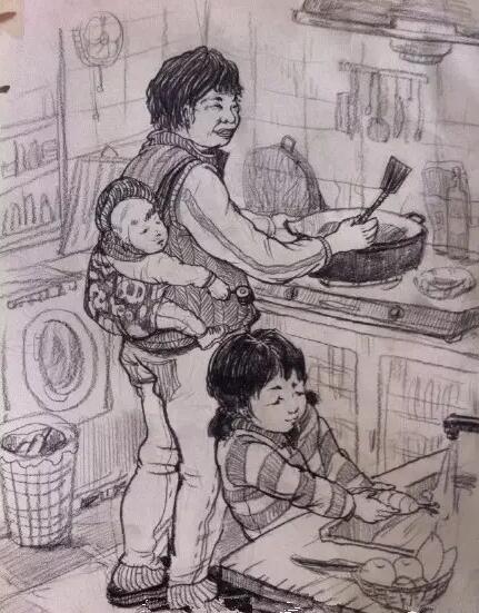 速写创作思路默写的技巧,简单生动的速写动态默写