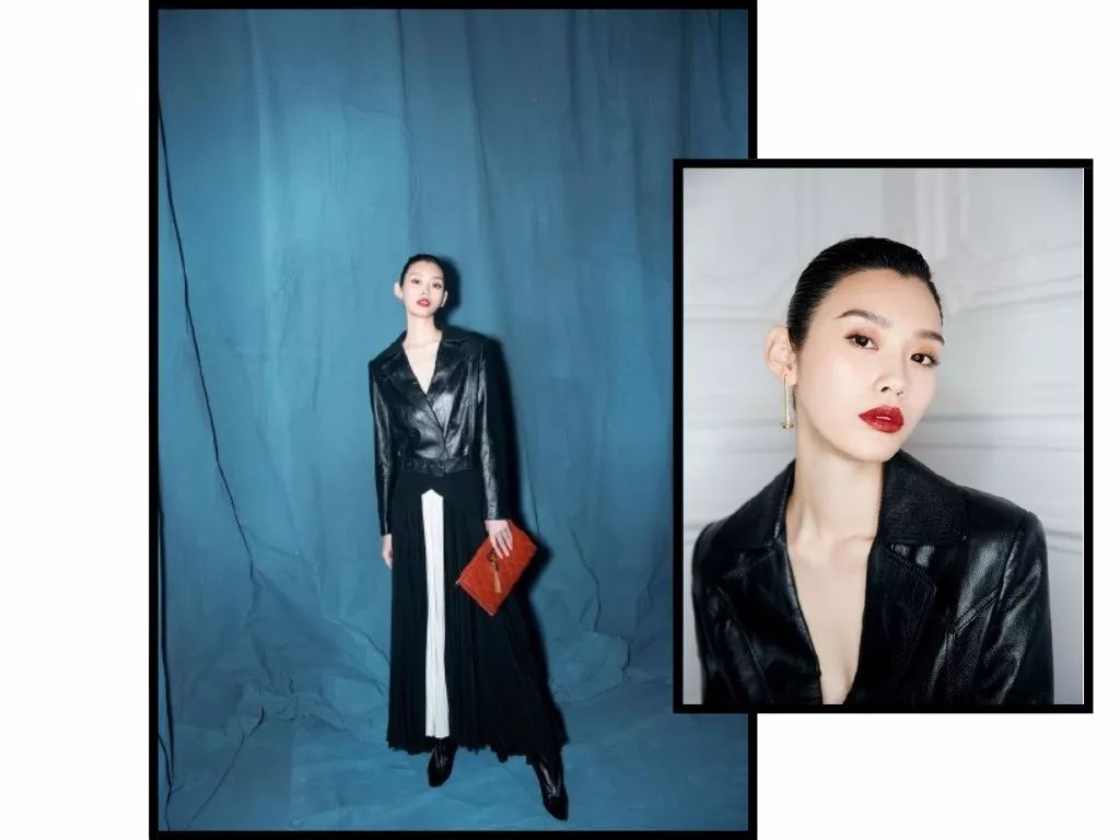 没想到皮夹克还有减龄的作用！“人间芭比”lisa和超模都在穿