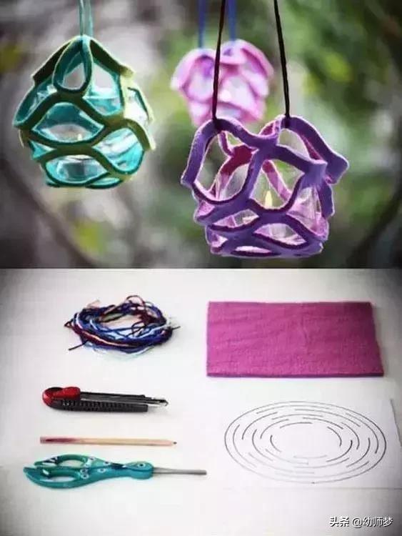 幼儿园走廊环创吊饰新年,幼儿园手工吊饰作品简单又好看