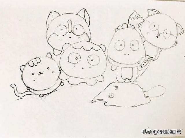 怎么用马克笔画各种各样的小动物,马克笔手绘简单又漂亮的小动物