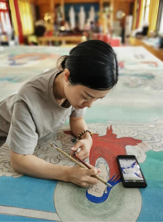 观音菩萨三十二像工笔画,观世音菩萨画像工笔画