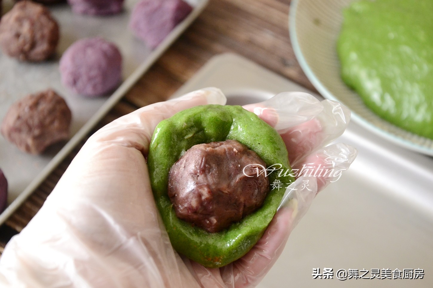 网红青团制作详细教程,网红青团不发硬的做法