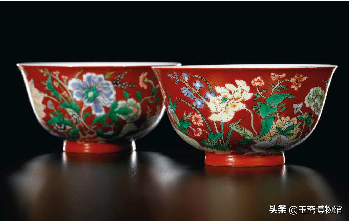 康熙御窑豇豆红釉瓷器,清康熙五彩民窑瓷器拍卖