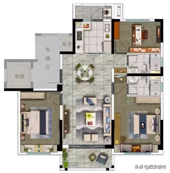 坐拥270度一线江景精装大平层现房,区域ip怎么打造